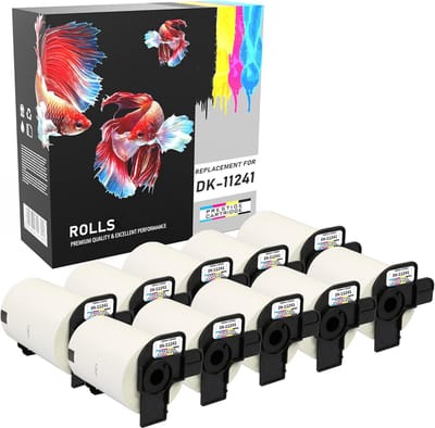 Verzendlabels 102mm x 152mm Grote Logistieke Etiketten Compatibel voor P-Touch QL Serie Printers (10 Rollen)