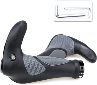Ergonomische fietsgrips voor mountainbikes, stadsfietsen en racefietsen - Geschikt voor 2.3 cm handvatten, verbetert grip en comfort