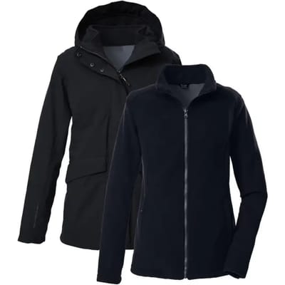 Dames 3-in-1 waterdichte jas met capuchon Killtec Kow 189