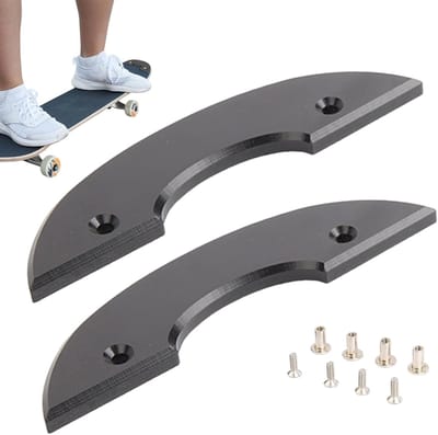 Skateboard Beschermers - Rand Bumper - Deck Beschermen - Schokabsorberend Ontwerp - 13 cm Lengte - Zwart
