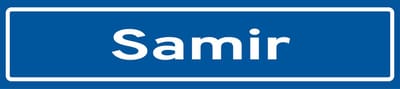 Fotofabriek Straatnaambord Samir | Straatnaambord met naam | Cadeau Samir