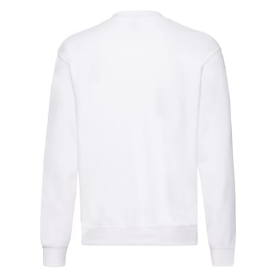 Fruit of the Loom Uniseks Klassiek Ingelegd Sweatshirt voor Volwassenen (Wit)
