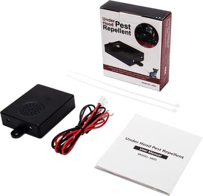 Ultrasone marterverjager 12V – voor auto, motor & boot | Duurzaam & compact | Gemakkelijk te monteren | Geen geur – Stil & effectief