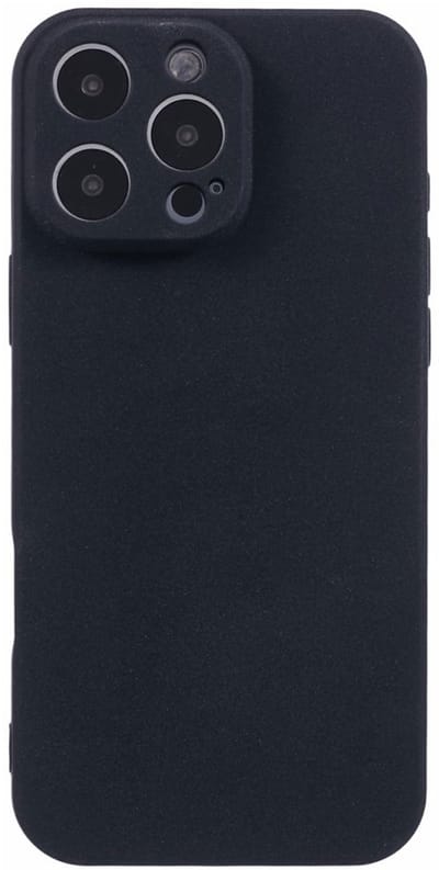 Hoesje met Camera Bescherming Geschikt voor Apple iPhone 16 Pro | Back Cover | Dun | Flexibel TPU | Zwart
