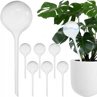 Ilso Waterdruppelaar set van 8 stuks voor planten transparant - kamerplanten – Waterbol - Bewateringsysteem - Watergeefsysteem - Dispenser
