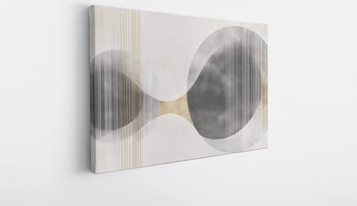 Saammp Canvas Schilderij - Vormen - Abstract - 30x20 - Foto op canvas - Wanddecoratie - Muurdecoratie Woonkamer - Slaapkamer decoratie - Canvas Print