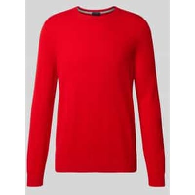 Pullover van kasjmier met geribde boorden