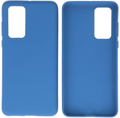 Hoesje Geschikt voor de Huawei P40 - Backcover Color Telefoonhoesje - Navy