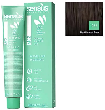 Sensus MC2 Haarverf Vegan Friendly 5.24 Licht Koud Kastanjebruin 100ml