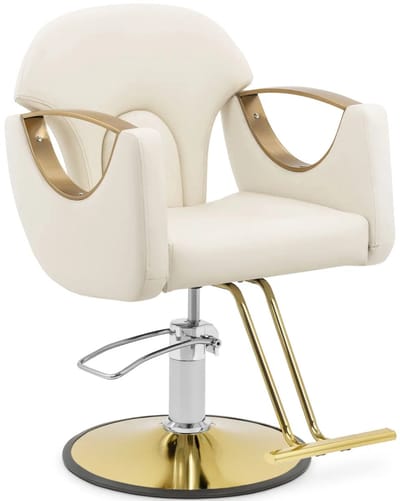 physa Kappersstoel met voetensteun - 55 - 65 cm - 180 kg - Creme 10040751