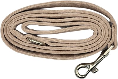 By Ollies hondenriem corduroy – Beige - hardware zilver - 152x2 cm - wandelen