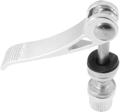 Zadelpen Klem - Fietsonderdeel - Zadel Verstellen - Snelle Ontgrendeling - 6.7 cm Lengte - Zilverkleurig