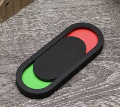 Vrij Bezet Bordje Schuifbaar – Rood Groen Deurbordje voor Toilet, Vergaderruimte, Praktijk of Kantoor