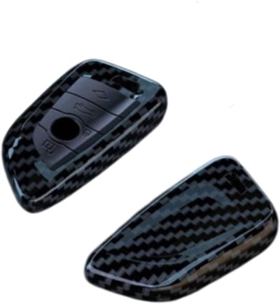 Bescherm uw Autosleutel met Stijl! Carbon Koolstofvezel Sleutelhoes geschikt voor BMW 1, 2, 3, 4, 5, 6, 7 Series en X1, X3, X4, X5, X6, X7 Modellen - Geschikt voor F20, F30, G20, G30, G01, F15, F16, G02, G05, F34 en Meer - Voeg een Vleugje Luxe Key