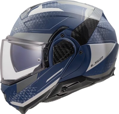LS2 FF910 Advant II Astral Navy Blauw Grijs Systeemhelm - Maat S - Helm