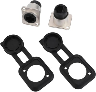 RJ45 Koppeling - Ethernet Adapter - Netwerk Uitbreiden - Aluminiumlegering Afgeschermd - 2 Stuks - Zilver