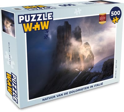 Puzzel Natuur van de Dolomieten in Italië - Legpuzzel - Puzzel 500 stukjes