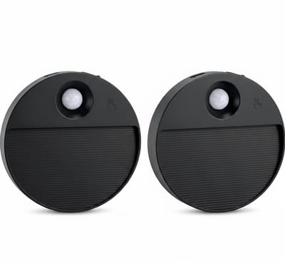LUIS - Oplaadbaar wandlamp op accu draadloos - USB C - met bewegingssensor - CCT Aanpasbare licht kleuren - trapverlichting - Zwart - GESCHIKT VOOR BINNEN - set van 2 stuks