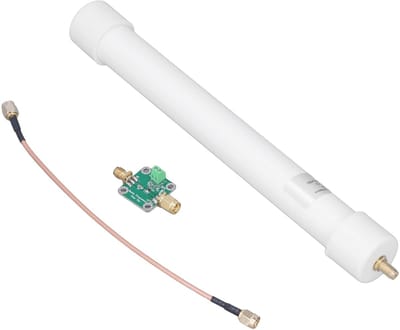 Dailygoods- Ontvangerantenne 360°-dekking - Hoge Gevoeligheid - Omnidirectionele Antenne - 36 dBi Versterking - Roestvrij Staal - Waterdicht - Signaalantenne
