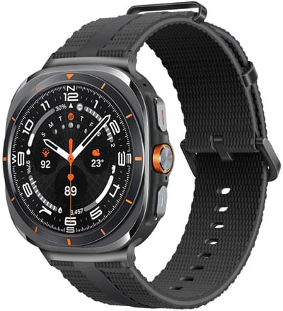 Strap-it siliconen sport bandje geschikt voor Samsung Galaxy Watch Ultra 2 (2026) / Ultra (2024/2025) - zwart