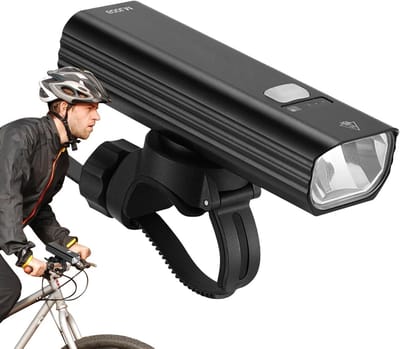 Fietslamp set - Veiligheidsverlichting - Nachtelijke ritten - Automatische lichtaanpassing - 800 lumen - Aluminium