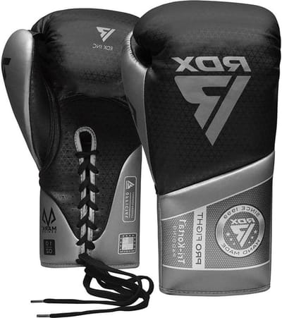 RDX K1 Mark Pro bokshandschoenen, 10 oz, zilver, Super Skin BGM-PFTK1S-10OZ
