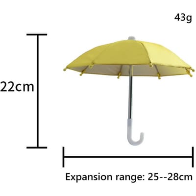 Telefoonzonnescherm Telefoonhouder Paraplu Mini Parasol Speelgoedparaplu voor Fiets Mobiele Telefoonhouder