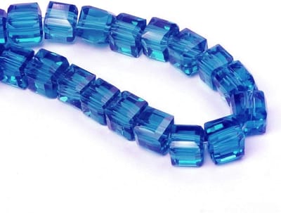 Kristallen kralen 4x4 mm - Tsjechische parels - Blauw zirkoon - Perfect voor sieraden maken - SnelShoppen