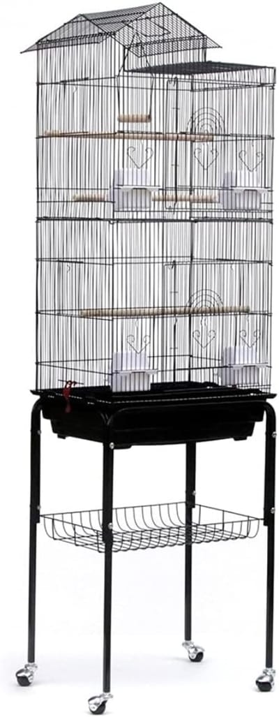 Vogelkooi - Papegaaienkooi - Vogelkooien voor Binnen - Zwart