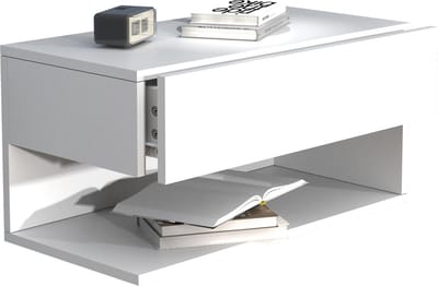 Houten wandlade nachtkastje wandplank lade console nachtkastje Usal XL 60 cm