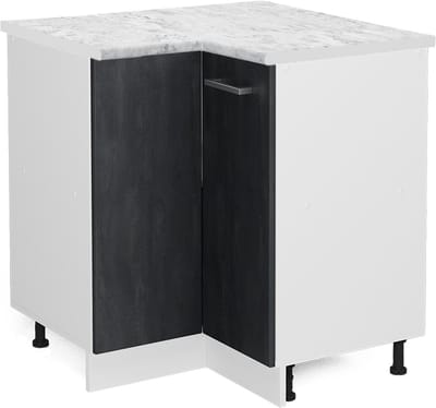 Vicco R-Line Hoekkast – 75.6 cm WB Marmer Zwart beton