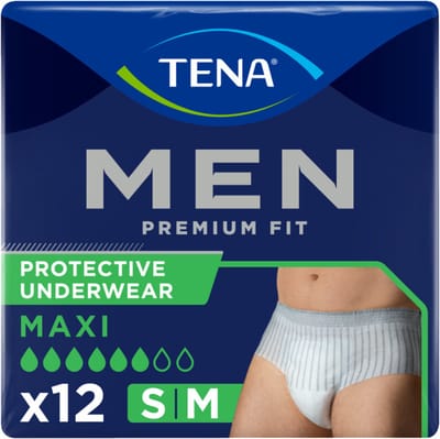 TENA Men Premium Fit Maxi S/M - 4 x 12 stuks - Voordeelverpakking