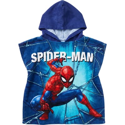 Spiderman Poncho met capuchon Kinderponcho handdoek 50x100cm Katoen
