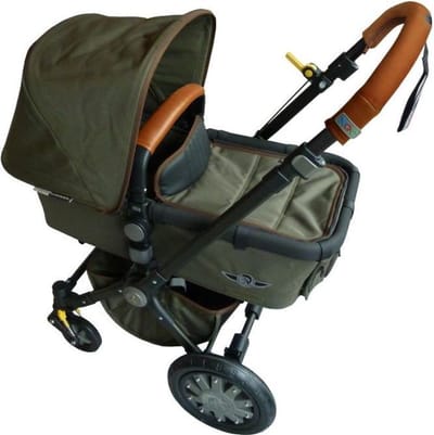 XQC - Cameleon 3 - Hoes voor Kinderwagen Duwstang - Cover voor Veiligheidsbeugel - Cognac