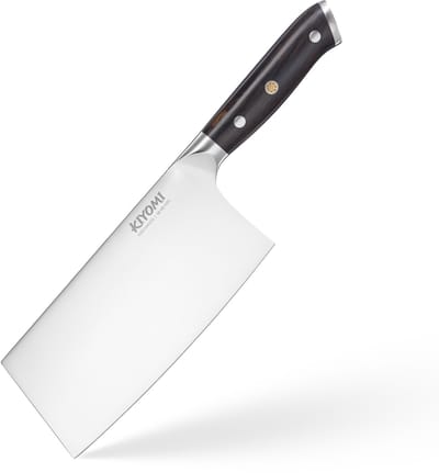 Kiyomi Hakmes 18 cm - Professioneel Chinees Chefmes - Vlijmscherp Keukenmes - Duits X50CrMoV15 Staal - Ergonomisch Pakkahouten Handvat