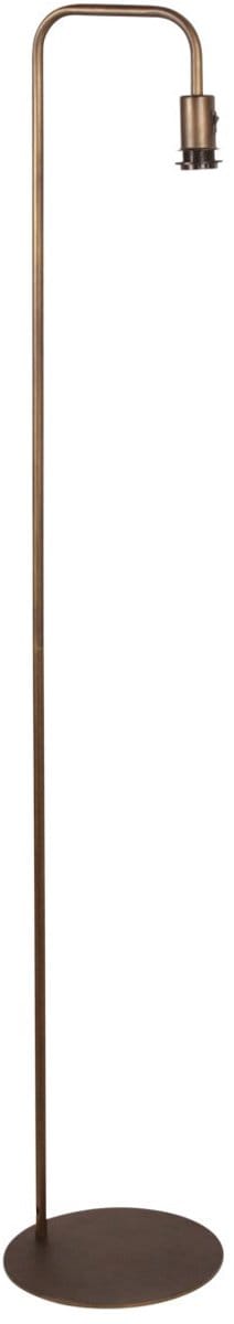 Vloerlamp brons 152 cm Hoog Stang 4737BR met E27 fitting, zonder kap - Mexlite, Tijdloos Metaal Design