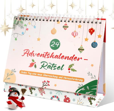 Dailygoods- Puzzel Adventskalender 2025 - Kabouter Puzzel - Familie-Kerstkalender - Raadselplezier - Geschenken - 24 Dagen