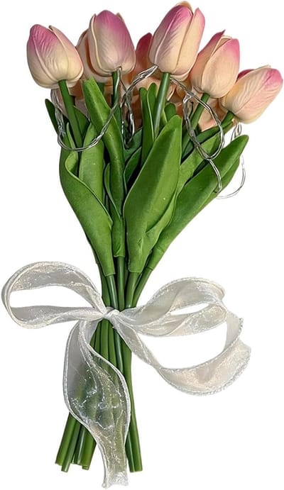 Nep Bloemen Lampen - Kunstbloemen Decoratie - Romantische Sfeer Creëren - Realistische Bloemblaadjes - 15 Stuks - Roze