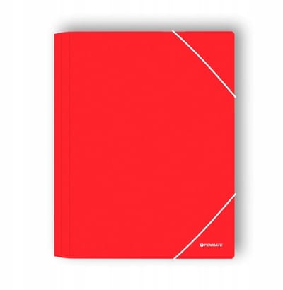 Penmate Map A4 met Elastiek, Rood, PVC PP-102