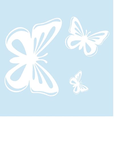 Auto raam Sticker 3 Vlinders Laptop - decoratie - Muursticker - Scootersticker