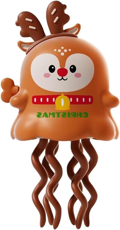 Draaiende Octopus Winder - Mechanisch Tummy Time Speelgoed zonder Batterijen, Leuk Kruip Speelgoed en Cadeau voor Baby's met Sleutel
