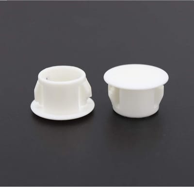 Gatpluggen Kunststof - Afsluitdoppen Buis - Paneel Afwerking - Waterdichte Insteek - 13mm Diameter 50 Stuks - Wit