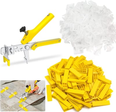 Tegels nivelleringssysteem 2 mm 501 tegelleghulp set 400 treklussen 100 wiggen en 1 tang nivelleringsset tegels voor het leggen van stenen (2)