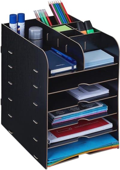 Bureau Organizer met 12 Vakken - Ruimtebesparende Desk Organizer voor Kantoor en Thuis