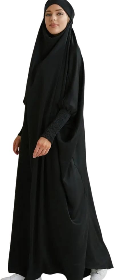 Bovista Islamitische Kleding - Djellaba Dames - Moslim Kleding - Arabisch Dames Kaftan - Alhamdulillah - Zwart