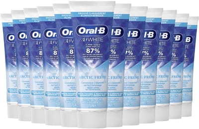 Oral-B Tandpasta 3D White Arctic Fresh - 12 x 75 ml - Voordeelverpakking