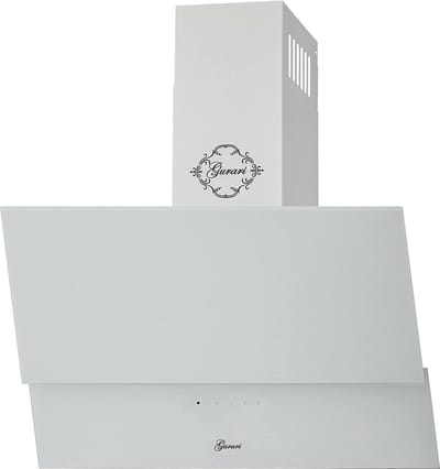 GURARI Waaiermondstuk GCH 268 WH 8 Prime N, Afzuigkap 80cm in wit / wit glazen front / 1000m³/h