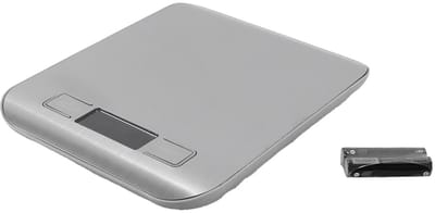 Dailygoody - Digitale Keukenweegschaal - Hoge Precisie - RVS - Waterdicht - Verlichte LCD - 5kg Capaciteit - Geschikt voor Koken - Zilver