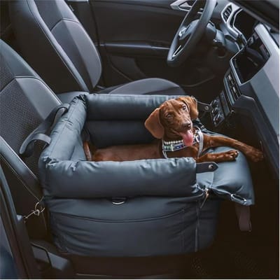 Daity Een reistas voor huisdieren in de auto, draagbare dierenkooi, hondenbench voor in de auto, afneembaar en wasbaar, geschikt voor huisdieren met een gewicht tot 15 kg, afmetingen 50*45*40 cm (donkerblauw).