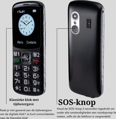 Senioren Telefoon 4G Met Noodknop PEAM